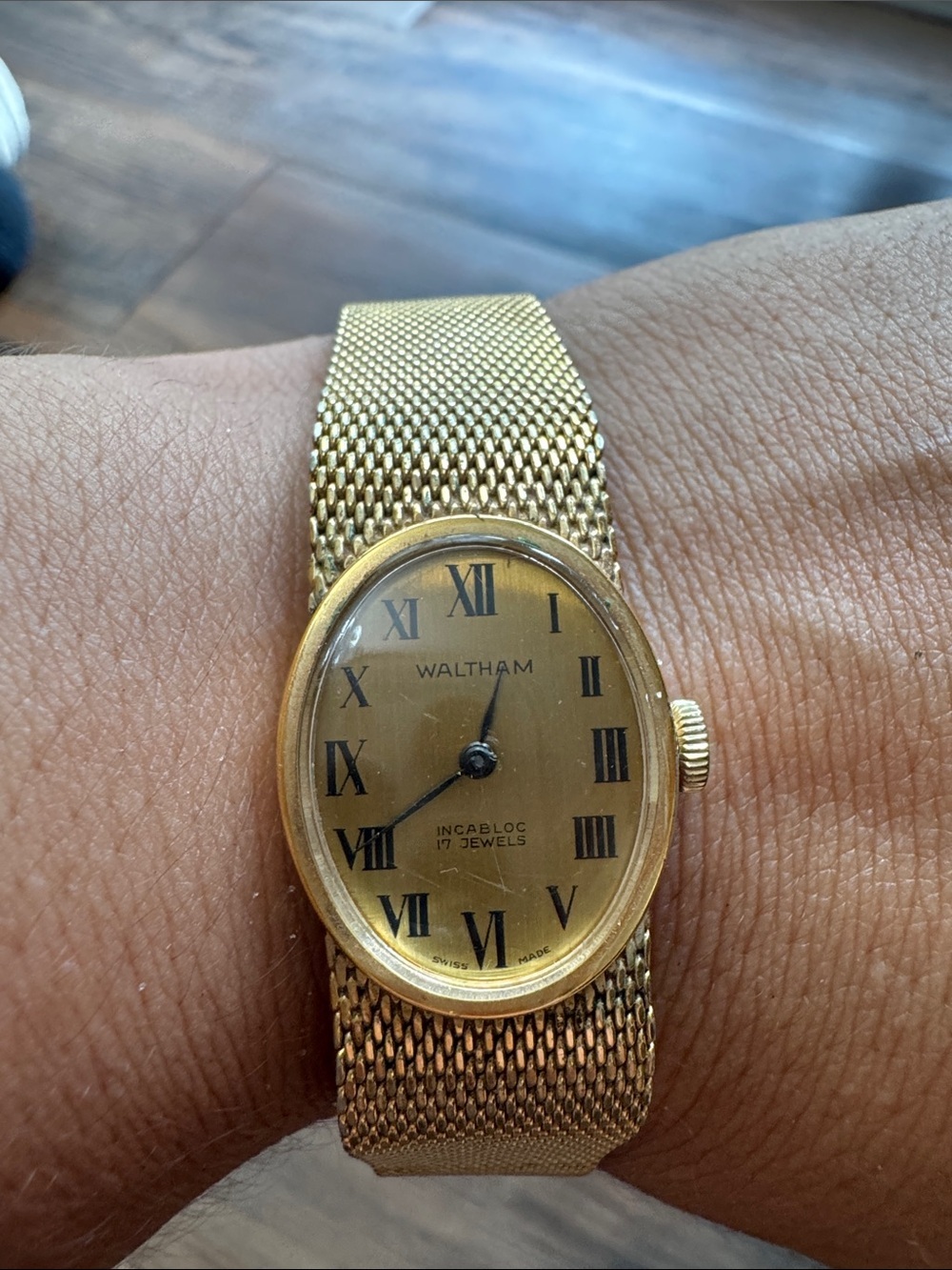 Vintage Waltham Gold-Tone Women’s Mesh Bracelet Watch